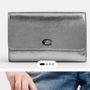 Silver Wallet with Logo